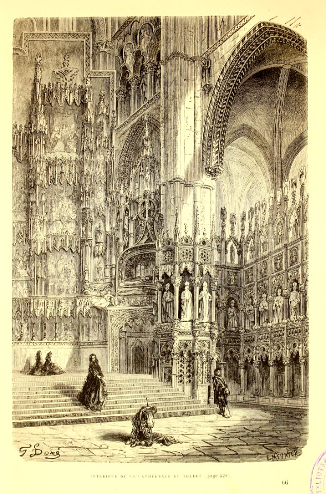 "Intérieur de la Cathédrale de Tolède"
