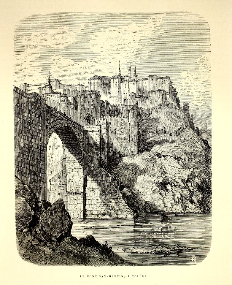 "Le Pont San-Martin, a Tolède"