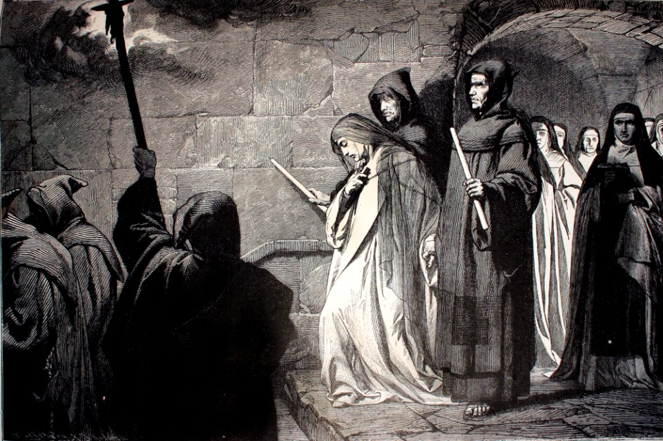 "Emparedamiento de una monja".