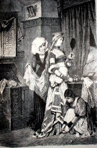 "Traje de moda en el siglo XVII".