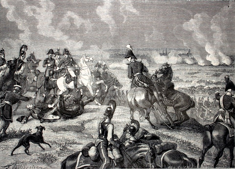 "Batalla de Dresde, segundo día : Moreau herido de un bala…