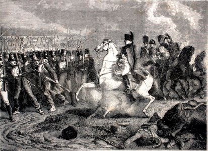 "Combate de Arcis-del-Aube : Napoleón lanza su caballo sob…