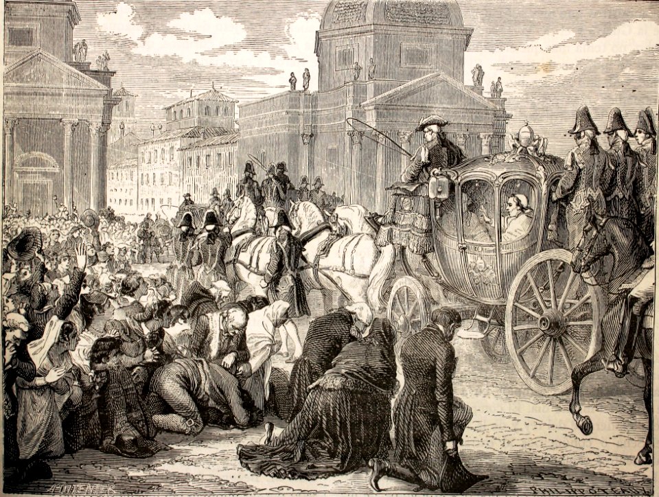 "Regreso de Pio VII a Roma".