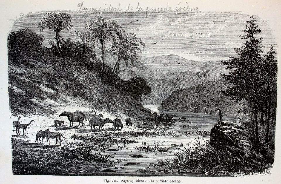 "Paysage idéal de la période éocene".