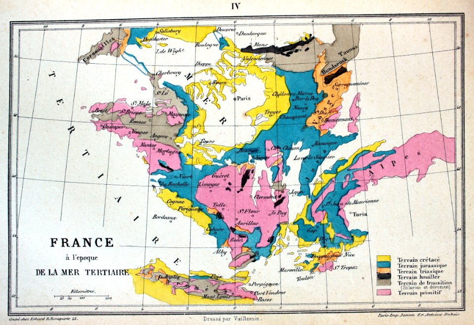 "France à l'epoque tertiaire".