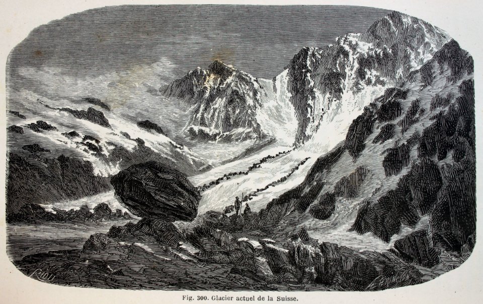 "Glacier actuel de la Suisse".