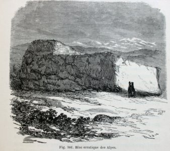 "Bloc erratique des Alpes".