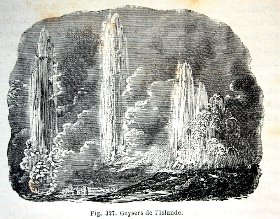 "Geysers de l'Islande".