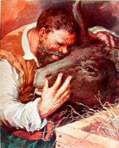 "-Venid vos acá, compañero mío y amigo mío, y conllevador …