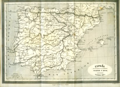 "España en la invasión de los bárbaros".. Free illustration for personal and commercial use.