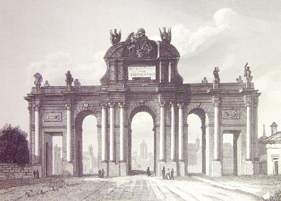 "La puerta de Alcalá en Madrid".
