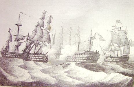 "Heroica defensa del navío Santísima Trinidad en Trafalgar…