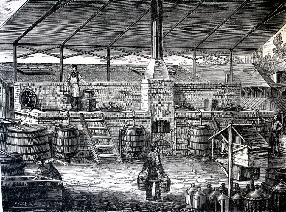 "Atelier pour la préparation du violet de Paris (violet de…