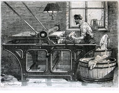 "Machine de Ott, ou chevalet mécanique...". Free illustration for personal and commercial use.