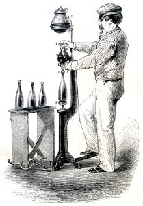 "Pompe a sirop pour la preparation des limonades gazeuses"…. Free illustration for personal and commercial use.