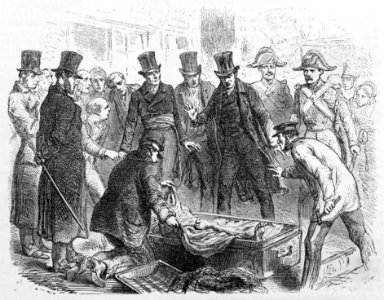 "Asesinato del portero del Banco de Orleans..."