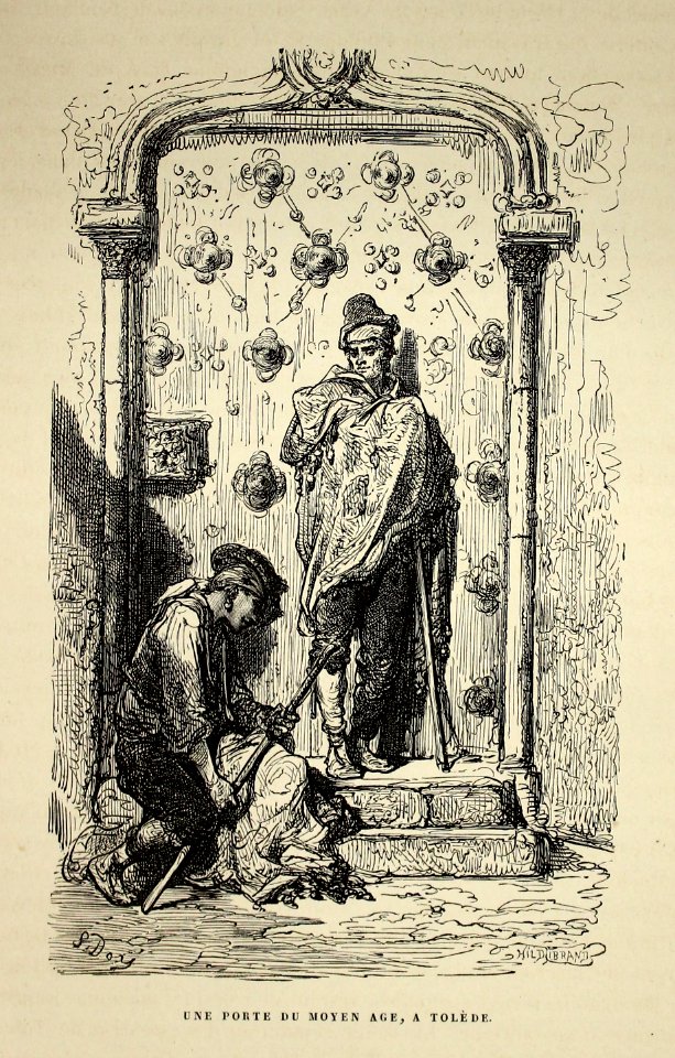 "Une porte du moyen age, a Tolède"