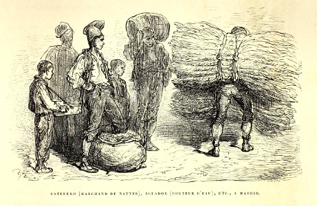 "Esterero (marchand de nattes), aguador (porteur d'eau), e…