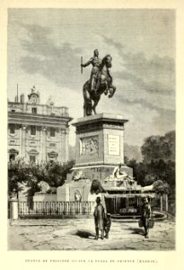 "Statue de Philippe III sur la Plaza de Oriente (Madrid)"