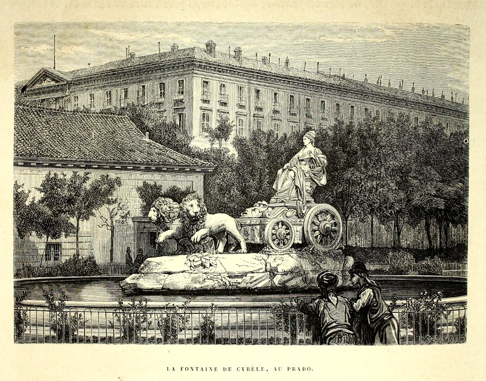 "La Fontaine de Cybéle, au Prado"