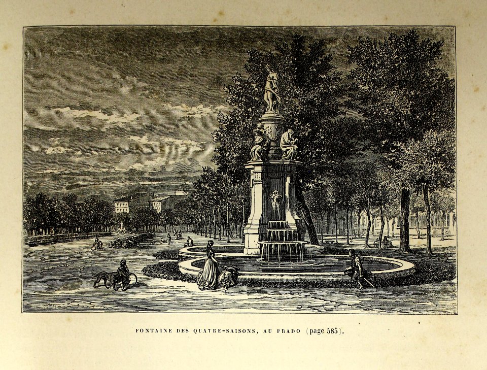 "Fontaine des Quatre-Saisons, au Prado"