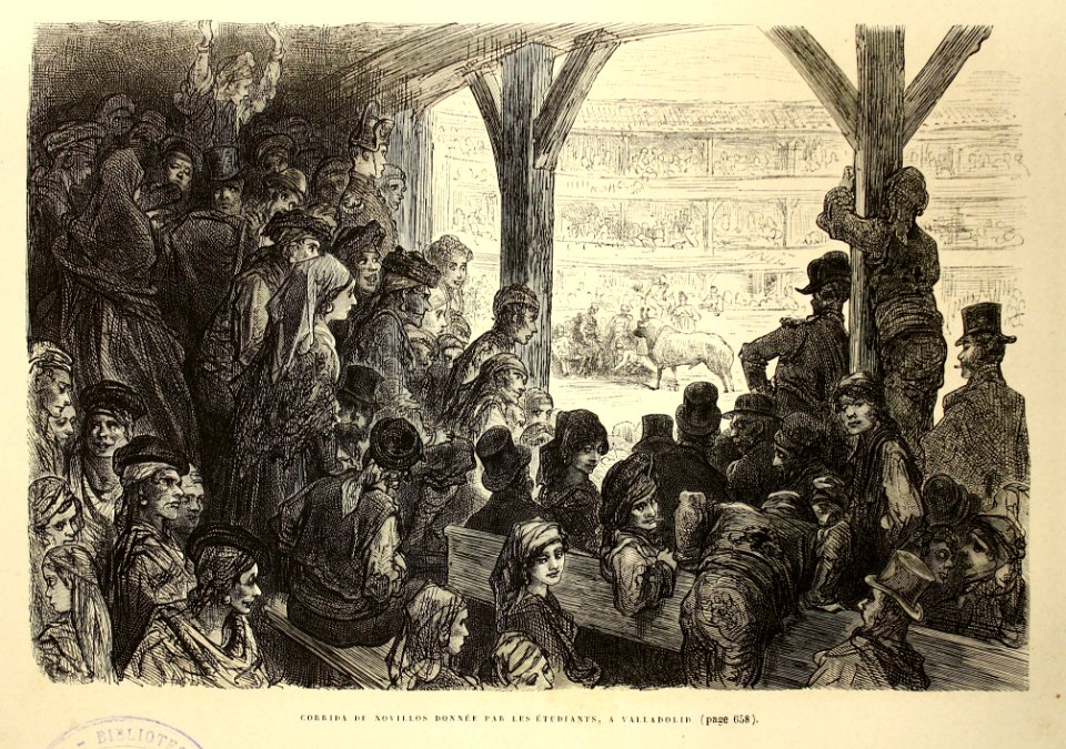"Corrida de novillos donnée par les étudiants, a Valladoli…