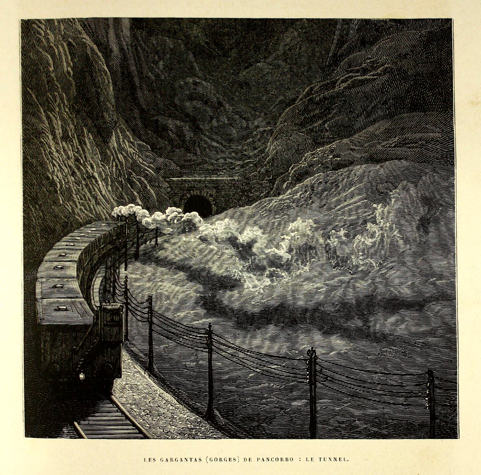 "Les Gargantas (forges) de Pancorbo: le tunnel"