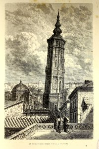 "La Tour Penchée (Torre Nueva), a Saragosse"