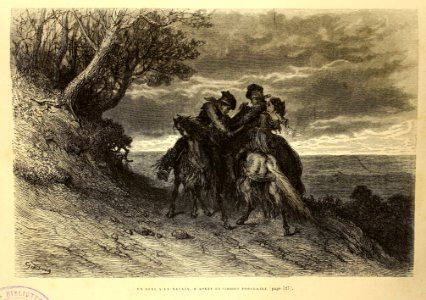 "Un duel a la navaja, d'après "un romance" populaire"