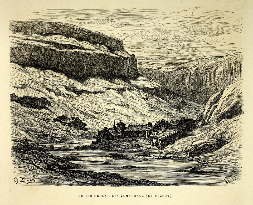 "Le rio Urola près Zumárraga (Guipúzcoa)"