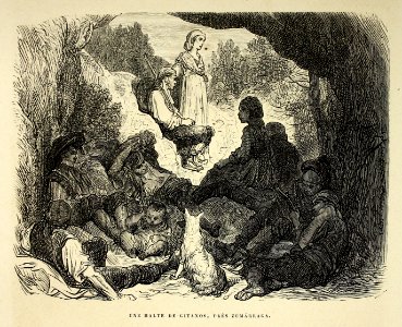 "Une halte de gitanos, près Zumárraga"