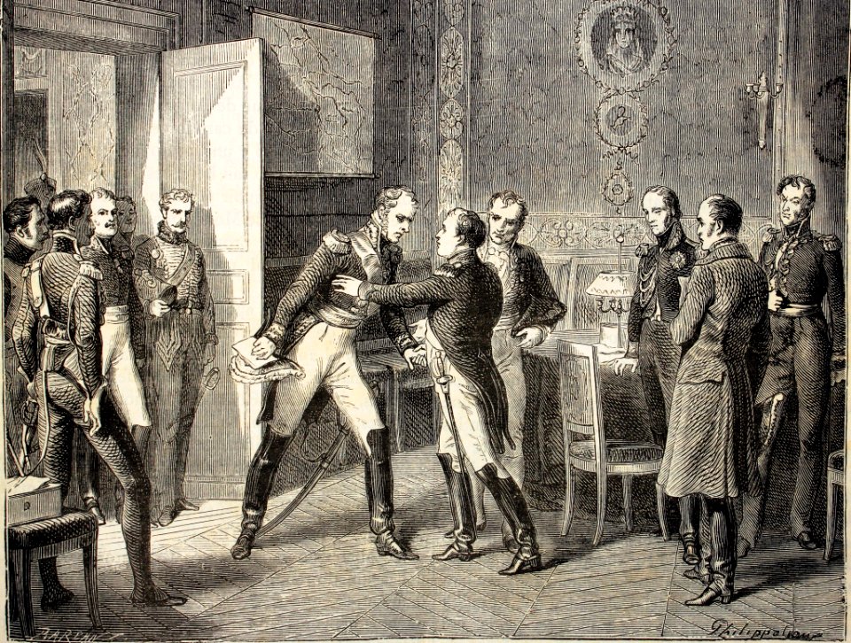 "Entrevista a Napoleon y del mariscal Ney en Auxerre".