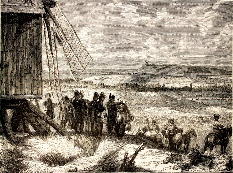 "Batalla de Ligny : Napoleón da la orden de ataque".