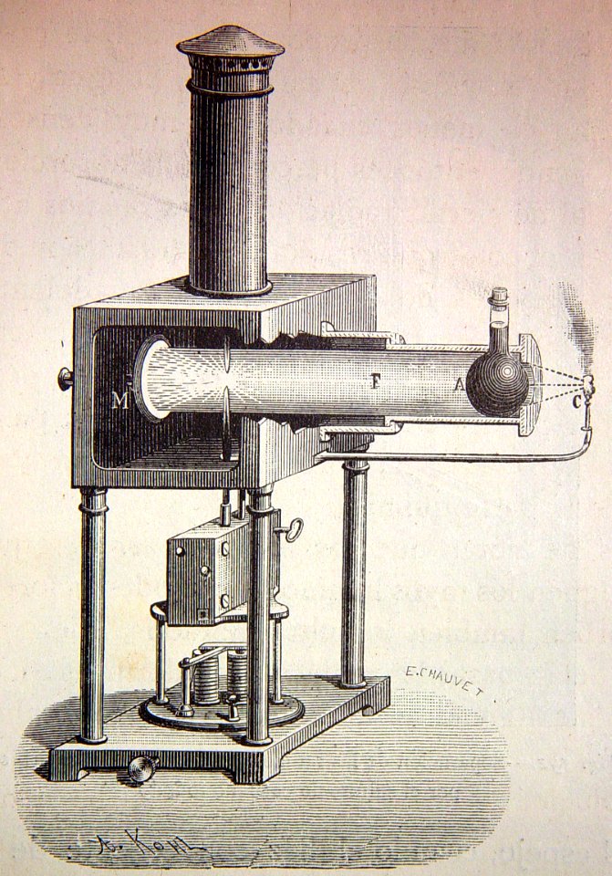 "Experimento de Tyndall. Fenómeno de calorescencia".. Free illustration for personal and commercial use.