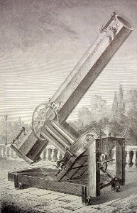 "Telescopio de espejo plateado del Observatorio de Marsell…
