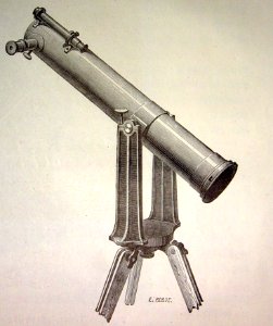 "Telescopio de espejo plateado de Leon Foucault (sistema n…. Free illustration for personal and commercial use.
