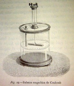 "Balanza magnética de Coulomb".