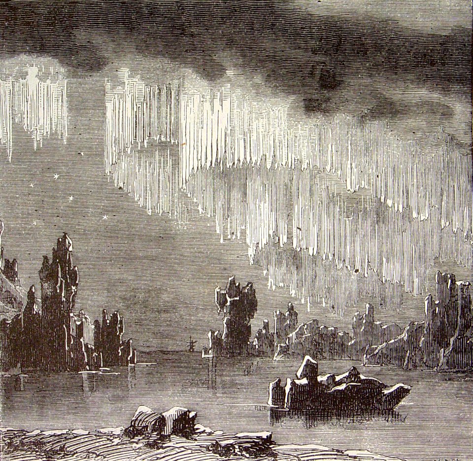 "Aurora polar en forma de pabellón".