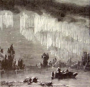 "Aurora polar en forma de pabellón".