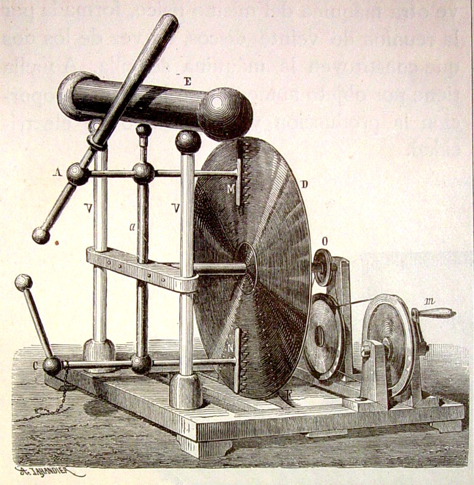 "Electróforo giratorio de Bertsch".