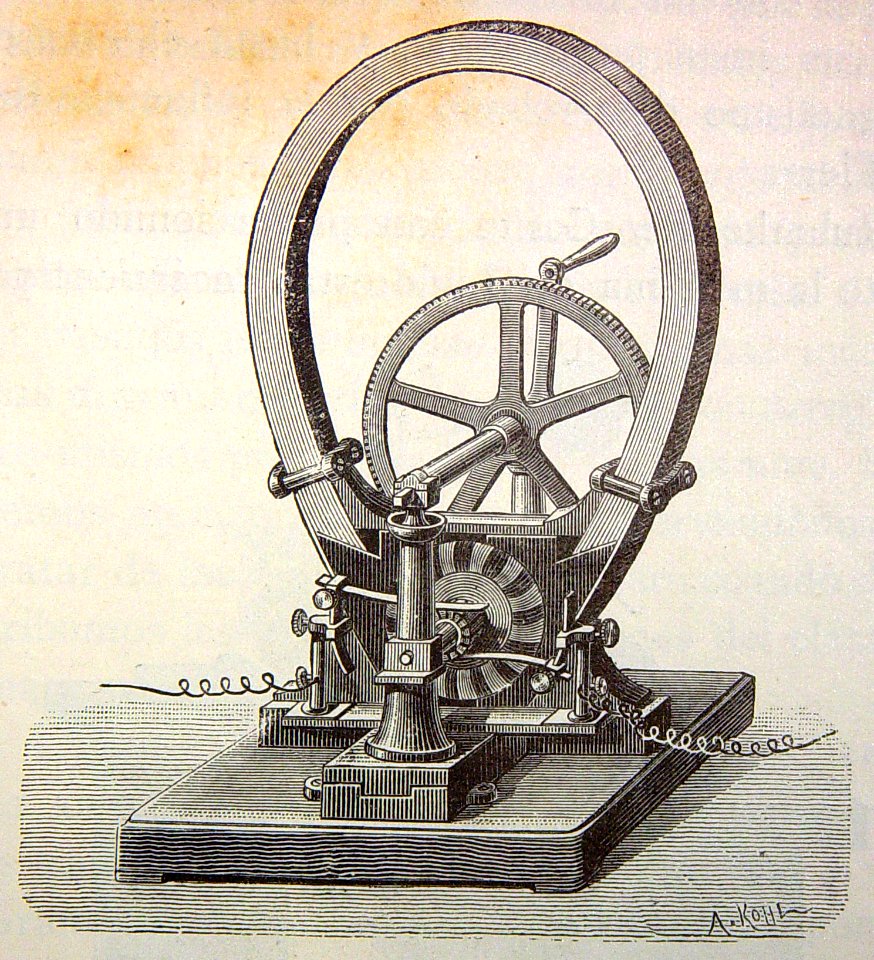 "Máquina de Gramme de imán Jamín".