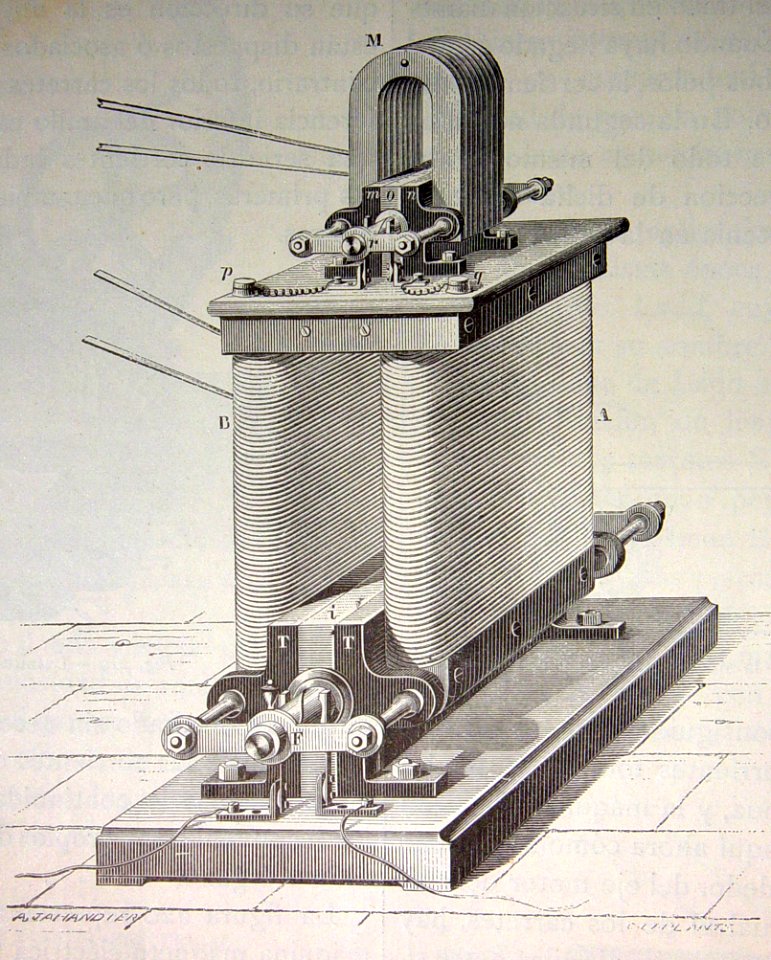 "Máquina magneto-eléctrica de Wilde".