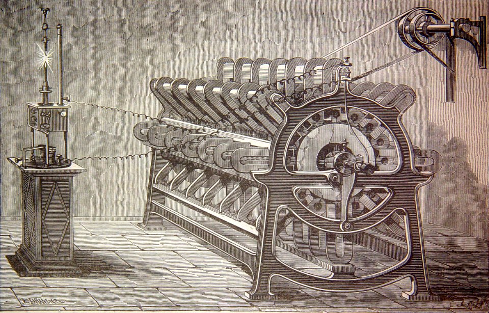 "Máquina magneto-eléctrica de inducción de Nollet y Van Ma…