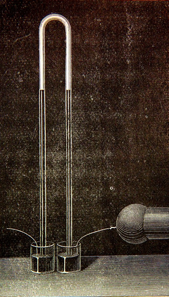 "Fulgor eléctrico en el vacío barométrico".