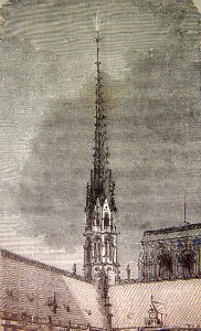 "Fuego de San Telmo en la punta de la flecha de una torre"…