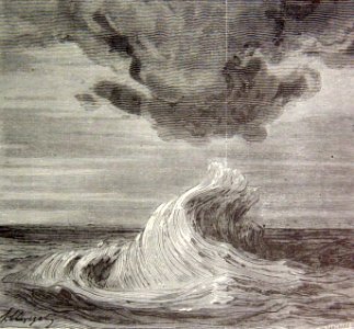 "Formación de una tromba marina".