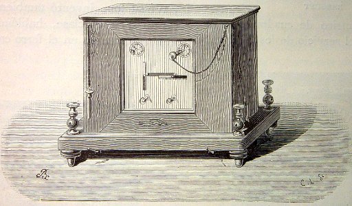 "Receptor del telégrafo de agujas, sistema Foy y Breguet".…