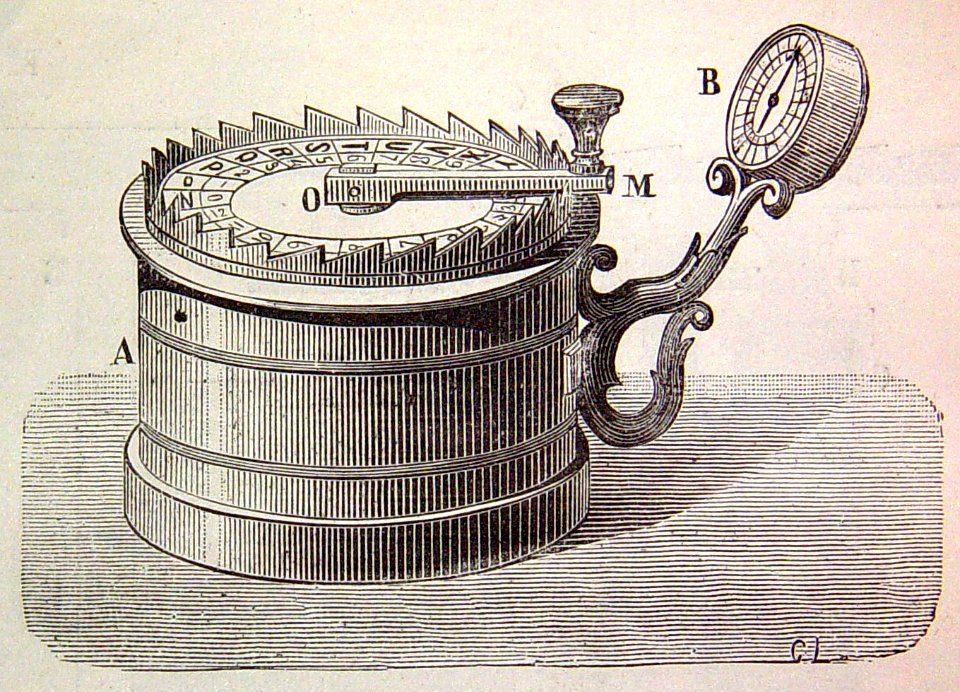 "Telégrafo de cuadrante, sistema Siemens y Halske".. Free illustration for personal and commercial use.