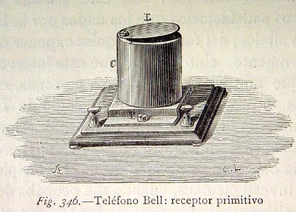 "Teléfono Bell, receptor primitivo".