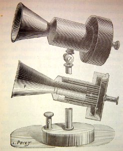 "Micrófono Bert y Arsonval (segundo sistema)".